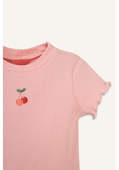 Defacto Desenli Fitilli Kaşkorse 2li Takım Kız Bebek H5483a526smpn621 Pembe-pn621
