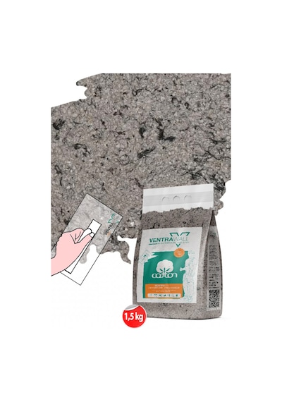 Ventrawall İpek Sıva Kahverengi Duvar Boyası Br10 -1,5 Kg