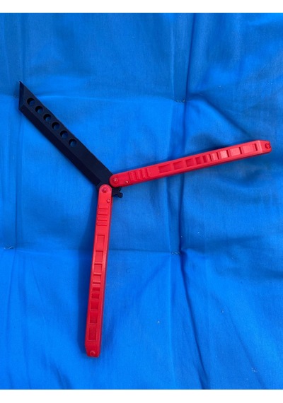 3d Baskı Plastik Katlanabilir Eğitmen Kelebek - Farklı Renkler Stres Ve Beceri Geliştirme Aksesuarı Siyah - Kırmızı