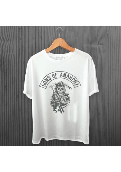 Startmore Sons Of Anarchy Tişört Beyaz