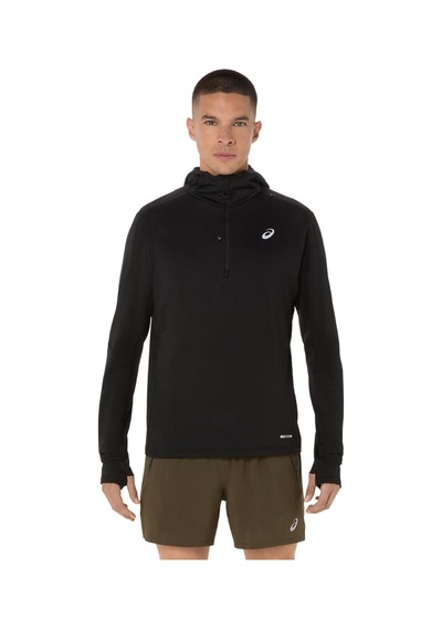 Asics Road Wınter Ls Hoodıe Erkek Siyah Beyaz Sweatshirt 2011d359-001