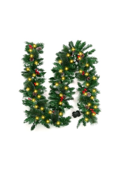 Waldern Yılbaşı Dekoratif 160cm Işıklı Garland Set
