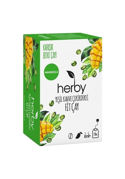 Herby Yeşil Kahve Çekirdekli Fit Çay 18'li