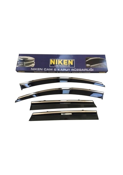 Honda Civic Kromlu Cam Rüzgarlığı 4'lü Set 2016-2021 Uyumlu