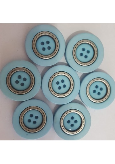 7 Adet 26mm. Mavi Düğme