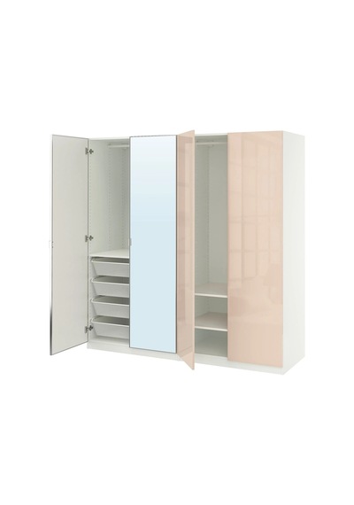 Ikea Çok Renkli Modern Kapaklı Gardırop 200x60x201 Cm