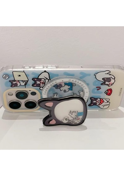 E2m Magsafe Telefon Tutucu Stand Simli Gümüş Gümüş
