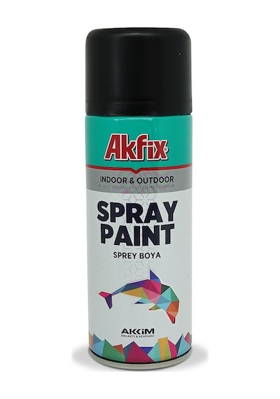 Akfix Akrilik Sprey Boya 400Ml Mat Siyah (550211544)