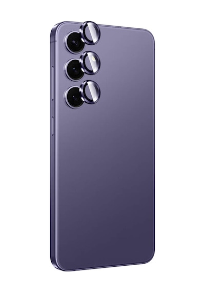 Galaxy   Uyumlu  S24 Zore Titanium Premium Thtterli Kamera Lens Koruyucu-mor Mor