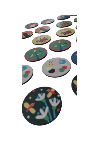 Orman Forest / 24 Parça Ahşap Eşleştirme Kartları / Çocuk Bebek Oyuncak