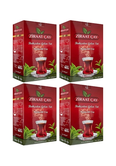 Ziraat Çay Kırmızı Hediyelik 500 Gr X 4 Adet