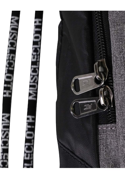 Musclecloth Musclecoth Sackpack Spor Çanta Siyah Gri-Standart Siyah