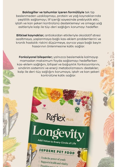 Plus Longevity Mini Ve Küçük Irk Yetişkin Köpek Maması 1400g