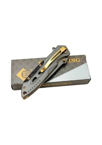 Chongming Cm84 Çakı Titanyum Gold 20 Cm Manuel, Kemerlikli Çok Renkli