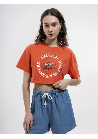 Loft Kadın T-shirt Mercan Lf2035323 24yp69000215 P6959