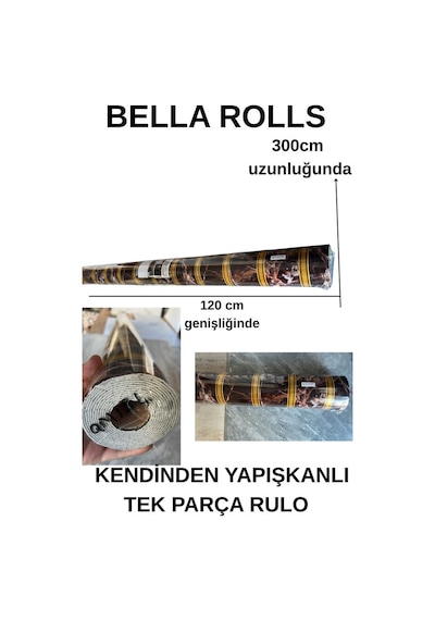 120cmx300cm Tek Parça Yapışkanlı Rulo Gold Çizgili Mermer Desenli Duvar Paneli Kağıdı Beykent Qm0134