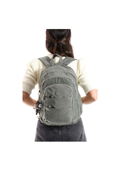 Ultra Hafif Çok Cepli Orta Boy Sırt Çantası Unisex Gri Model: 571-4c