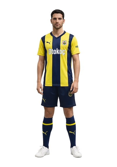 Puma Fenerbahçe Lisanslı Yetişkin Forma-şort-çorap Seti Sarı - Lacivert