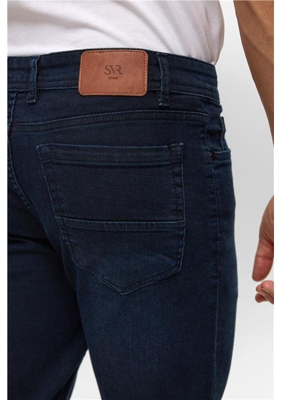 Süvari Mavi Slim Denim Pantolon Mavi