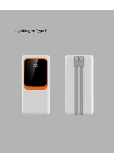 Bay 10000 Mah Taşınabilir Powerbank Çift Çıkışlı Type-c Ve Lightning  Najmaddin Standart