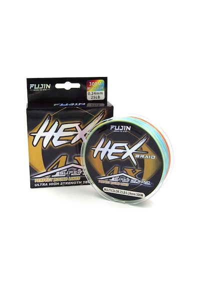 Fujin Hex Braid 4x 300mt Multicolor Pe İp Misina 0,18 Mm 0,18 Mm