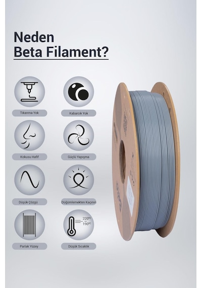Beta Abs+ Filament Grey