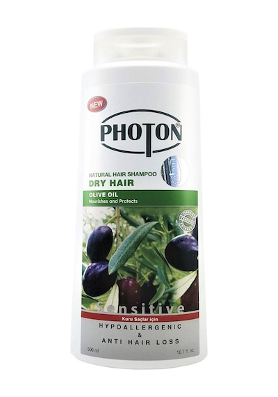 Photon Kuru Saçlar için Zeytinyağlı Şampuan 500 ML