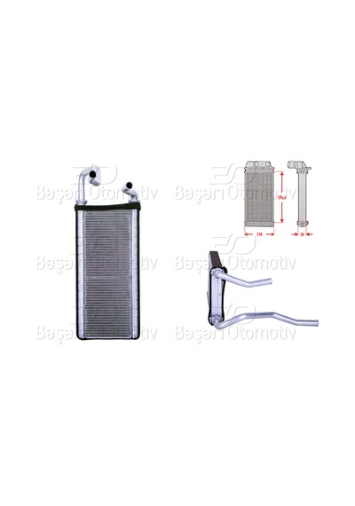 Kalorıfer Radyatoru Brazıng 110x295 Mm -302140007-00- Honda Crv 2.0 I 16v 02-200