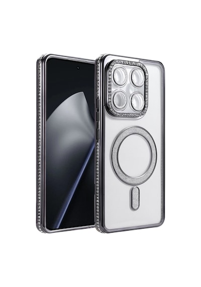 Xiaomi Mi 15t Pro Uyumlu Joke Simli Magneticsafe Kılıf - Siyah Çok Renkli