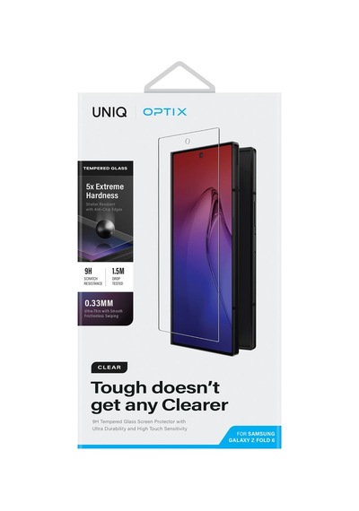 Samsung Galaxy Uyumlu Z Fold 6 Ekran Koruyucu Optix Vivid Serisi 9h Temperli Cam Kolay Kurulum