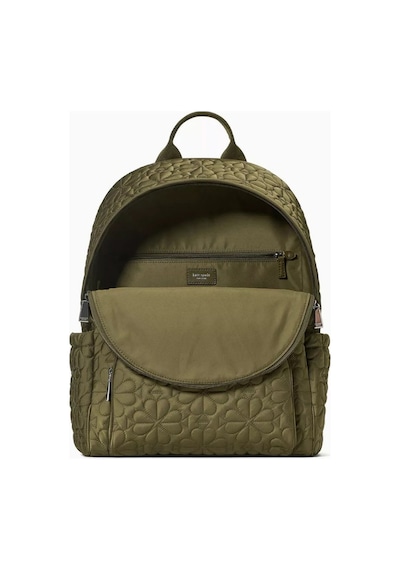 Kate Spade New York Tilly Kapitone Naylon Sırt Çantası Laptop Bölmeli Yeşil 12