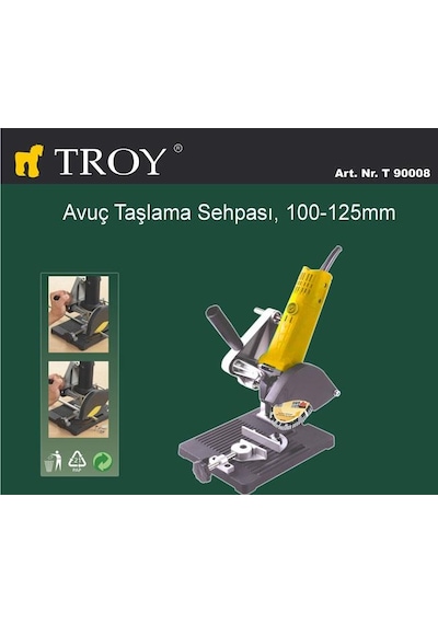 Troy 90008 Avuç Taşlama Sehpası. 100-125 MM