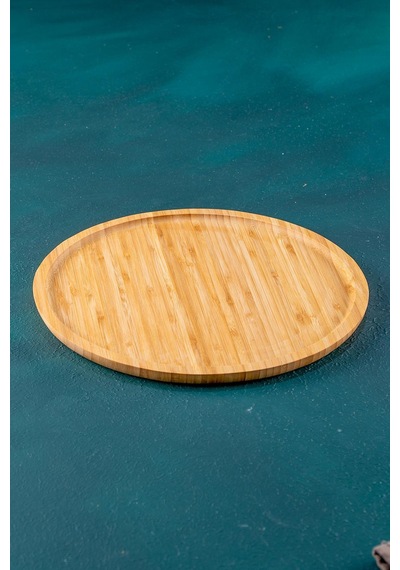 Bambu Yuvarlak Sunum 25 Cm Çok Renkli