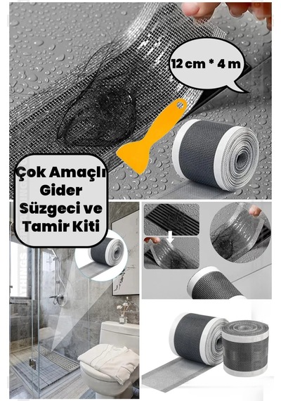 Gider Süzgeci, Saç Kılı Tutucu Ve Sineklik Tamir Kiti 12 Cm 4