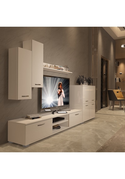 Decoraktiv Eko 6 Mdf Dvd Tv Ünitesi Tv Sehpası Beyaz