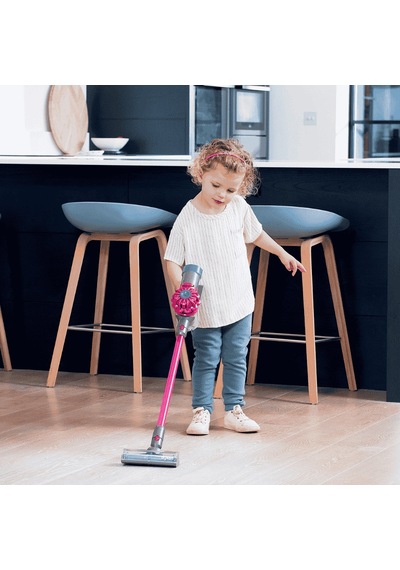 Casdon - Oyuncak Dyson Kablosuz Elektrikli Süpürge - Pembe