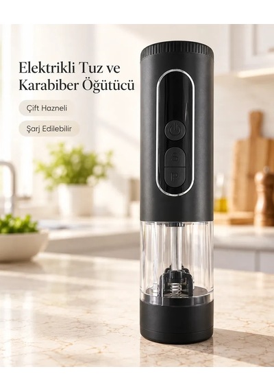 1. Led Ekranlı 900 Mah Bataryalı Şarj Edilebilir Tuz Ve Karabiber Öğütücü Diğer