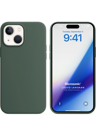 Microsonic Apple Uyumlu iPhone 15 Kılıf Liquid Lansman Silikon