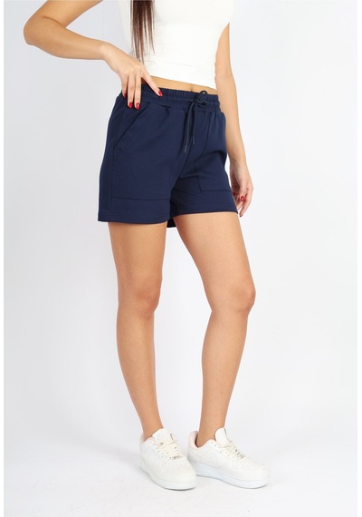 Soft&Basic Lacivert Modal Rahat Kumaş Şort Lacivert