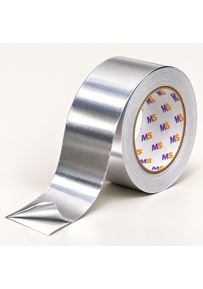 Yapışkanlı Yanmaz Alüminyum Folyo Tamir Bandı 48 Mm X 10 Metre Isıya Dayanıklı Soba Borusu Bantı