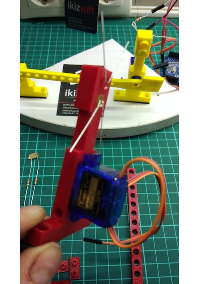 Arduino Bariyer Projesi - 3D Baskı, Servo, Led Ve Direnç Paketi Arduino Dahil