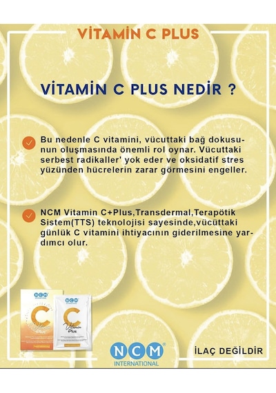 C Vitamin Plus Vitamin C, Vitamin A, Vitamin B2, Vitamin B6, Propolis 30günlük