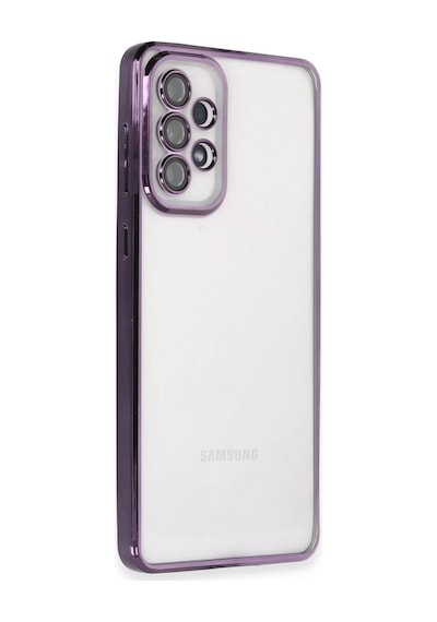 Samsung Galaxy Uyumlu A53 5g Kılıf Razer Lensli Silikon - Mor Bz8683140483593
