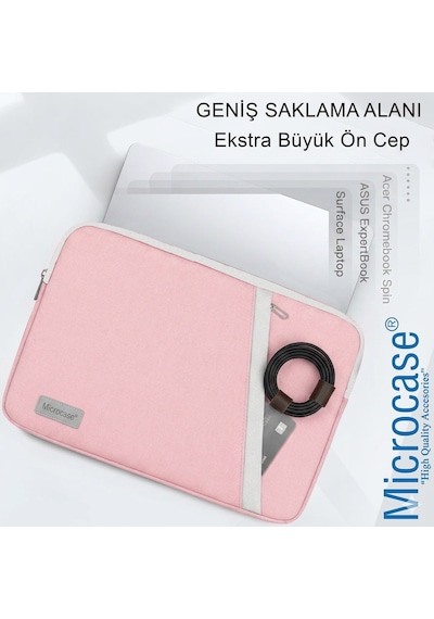 Huawei Matepad 11.5 2025 Sleeve Tipi 10-11 '' Tablet Çantası Pembe Al5538 Laptop Çantası