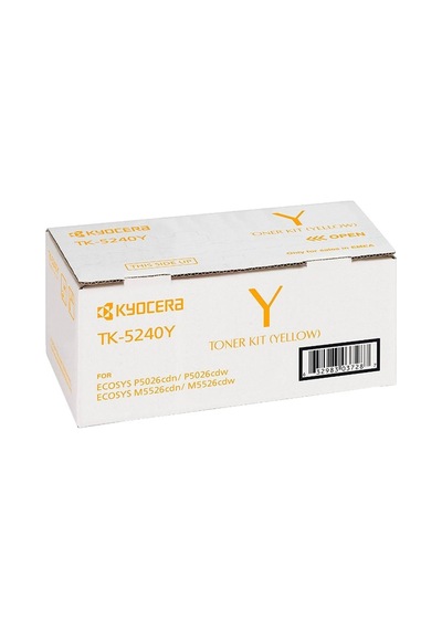 Kyocera Tk-5240y Yellow Sarı  Fotokopi Toneri Ecosys M5526cdn-5526cdw P5026cdn-5026cdw 3.000