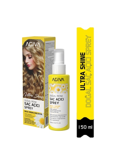 Agiva Ultra Shine Doğal Renk Saç Açıcı Sprey 150 ML