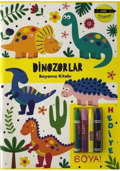Minik Ressamlar - Dinozorlar Boyama Kitabı- Doğan ve Egmont Yayıncılık