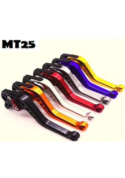 YAMAHA MT25 KISA SPOR CNC MANET SETİ SAĞ-SOL SİYAH