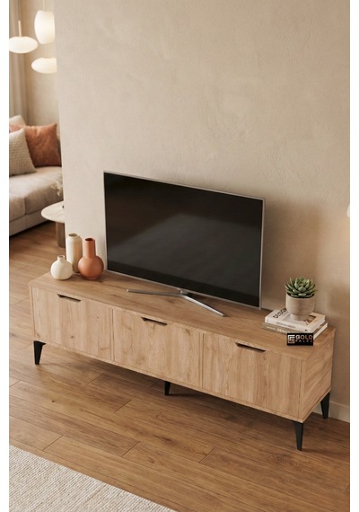 Bej Sepet Desenli Suntalam Tv Sehpası 160x35 Cm
