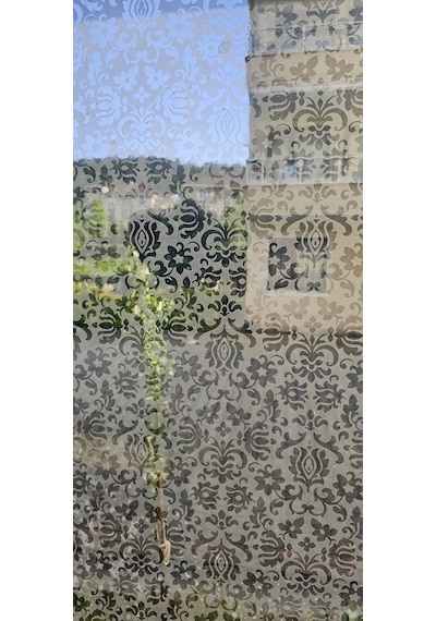 Technojet 45x100 Cm Elegance Klasik Desenli Statik Cam Filmi Kaplama Folyo Ev Ofis Banyo Balkon